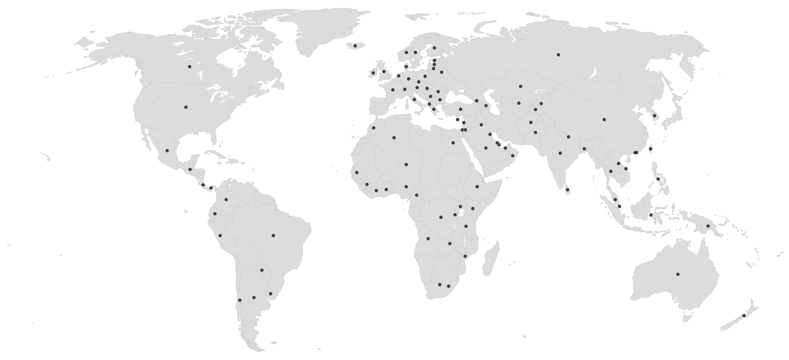 The calibration base: 500 megaprojects across 100 countries